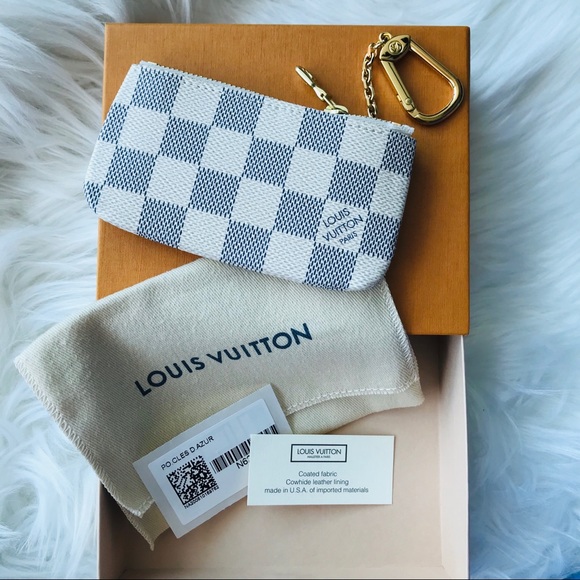louis vuitton damier azur key pouch